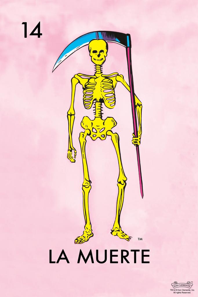 14 La Muerte Death Loteria Card Mexican Bingo Lottery Laminated