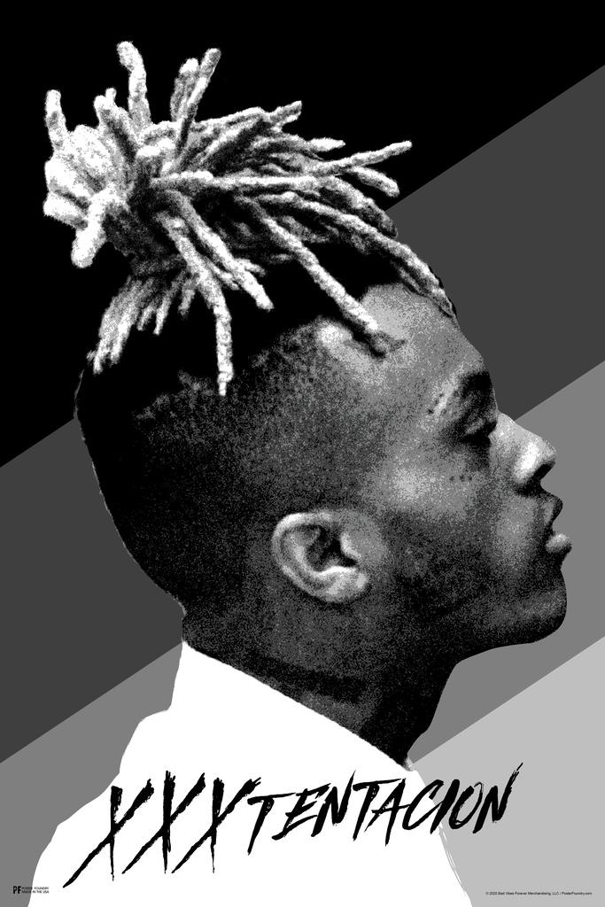 XXXtentacion Trap Music BW Stripes Art Print Poster 16x24 | eBay