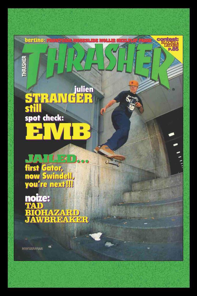 Thrasher Skateboard Cover May 1993 Cool Wall Art Print Poster