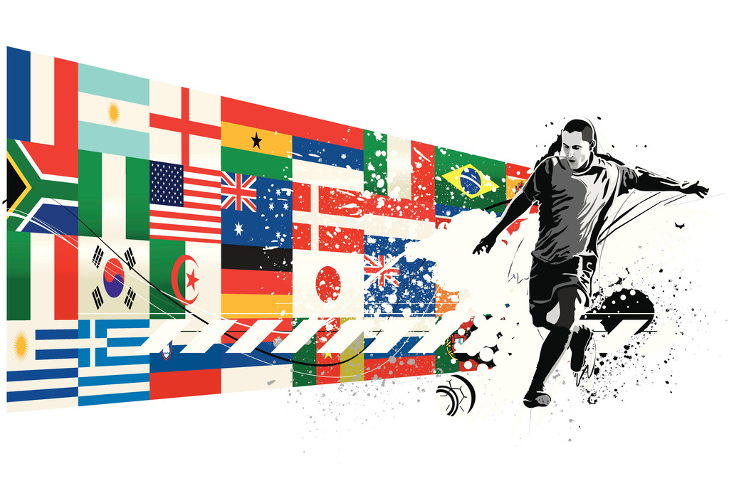 Soccer National Teams Flags Sports Poster 12x18 inch 606345355456 eBay