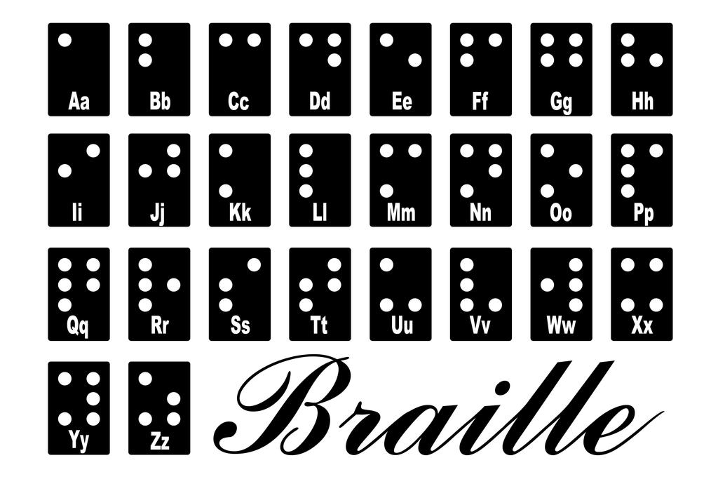 What is braille used for picture