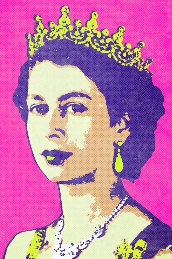 Queen Elizabeth II Portrait Pop Art Print Poster 24x36 inch eBay
