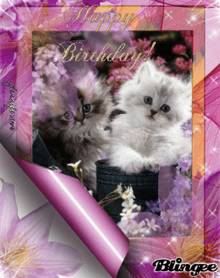 cute kitten birthday Picture #99646199 | Blingee.com