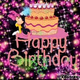 Minnie Mouse Happy Birthday! Animated Pictures for Sharing #118265296 ...