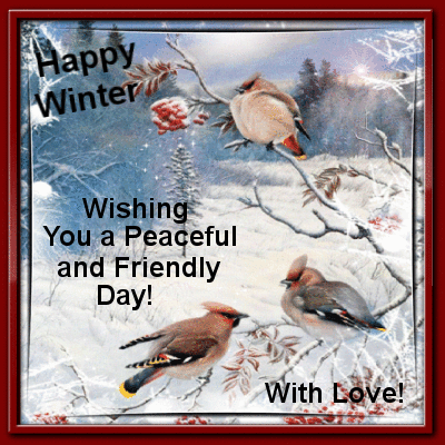 Image result for birds Winter evening blingee