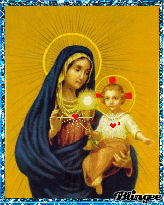 Maria mit dem Kinde lieb uns allen Deinen Segen gib Picture #135302173