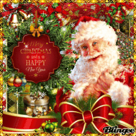 Merry Christmas and a Happy New Year Animated Pictures for Sharing #137165775 | Blingee.com