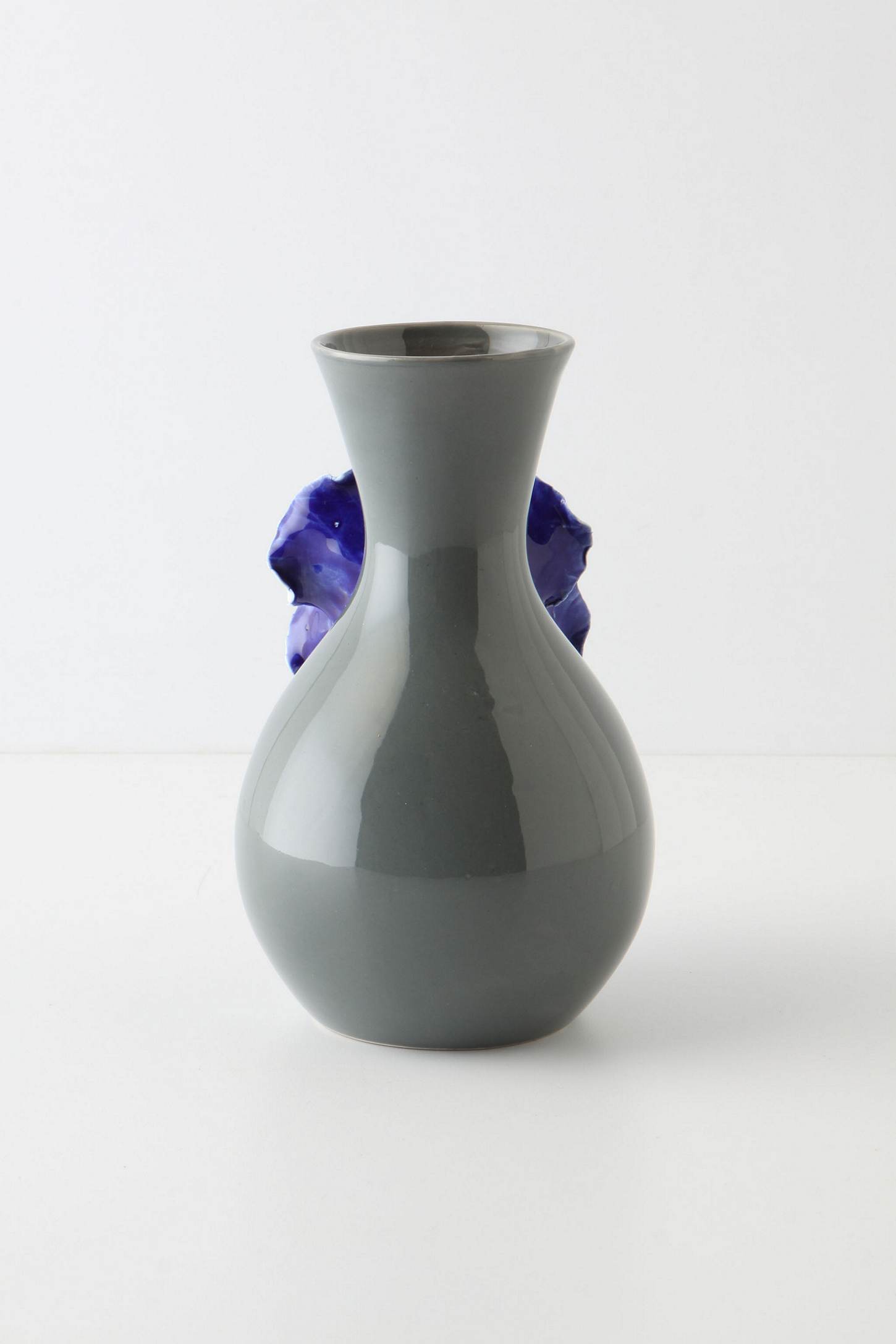Cute Anthropologie blue pansy flower vase BUYMA