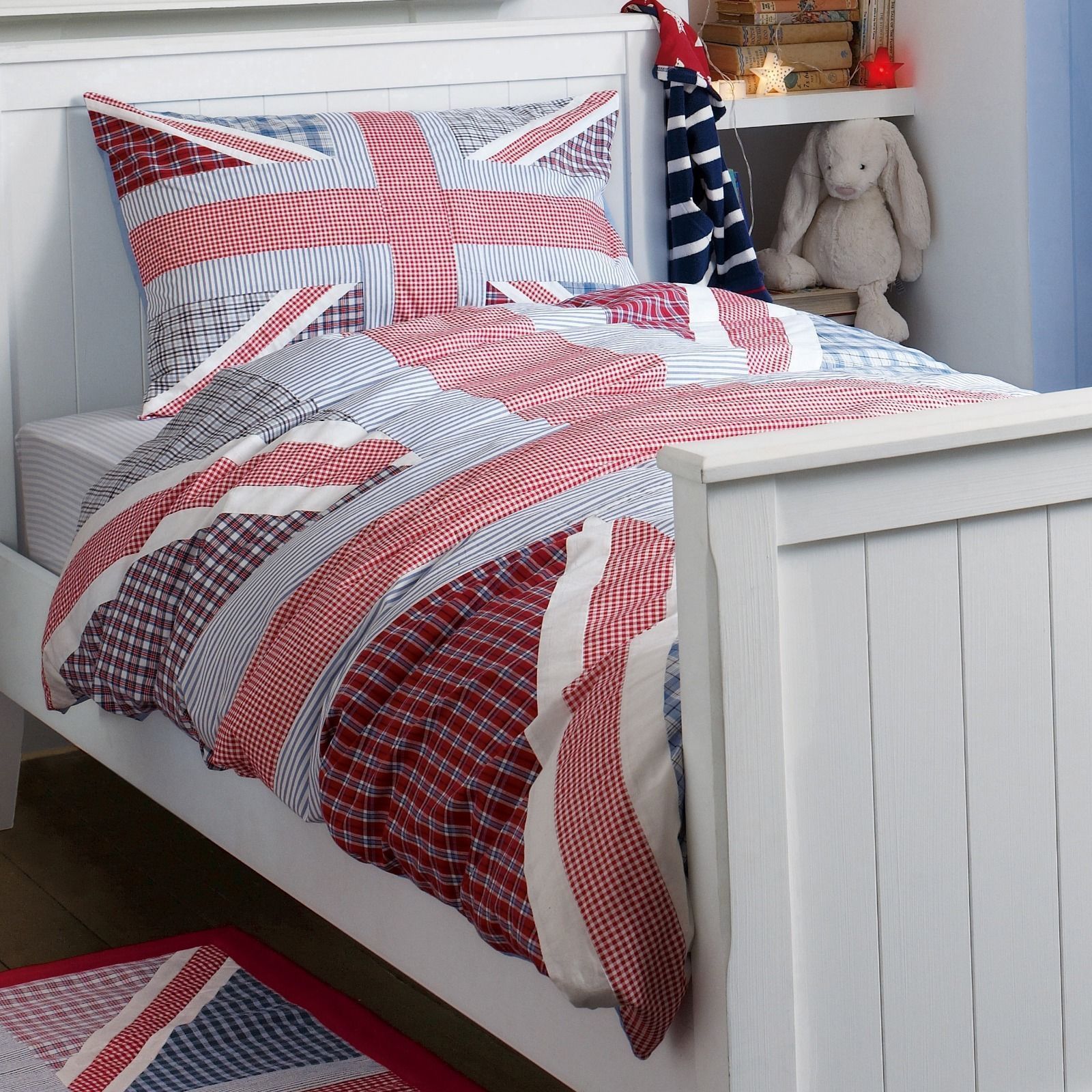 Laura Ashley 100 cotton Union Jack BED linen single BUYMA