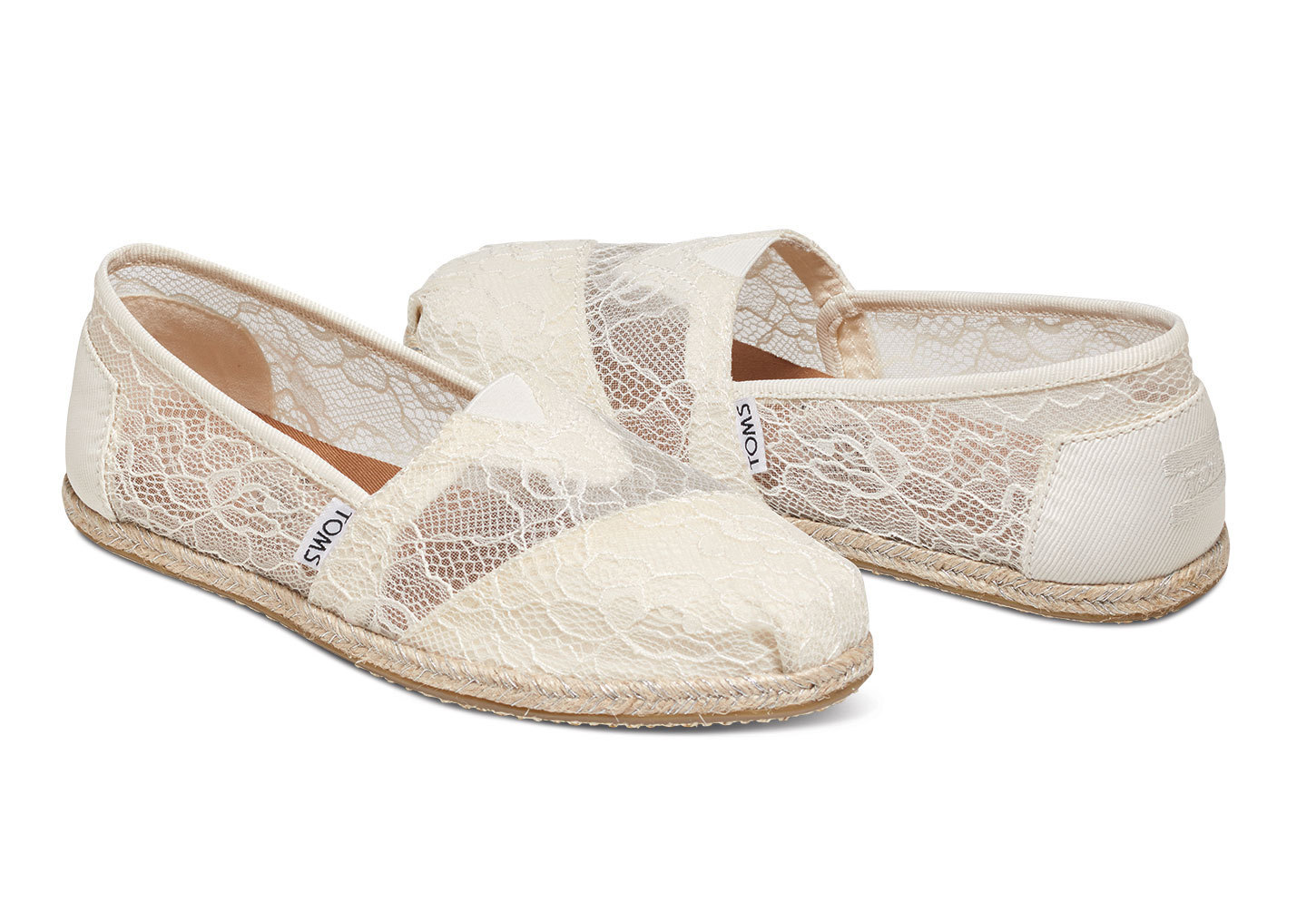 Toms lace Slipon shoe LACE ROPE White/Mint BUYMA