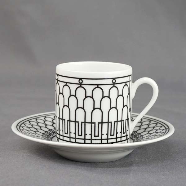 Hermes Coffee Cup & Saucer pair 37017P H Deco BUYMA