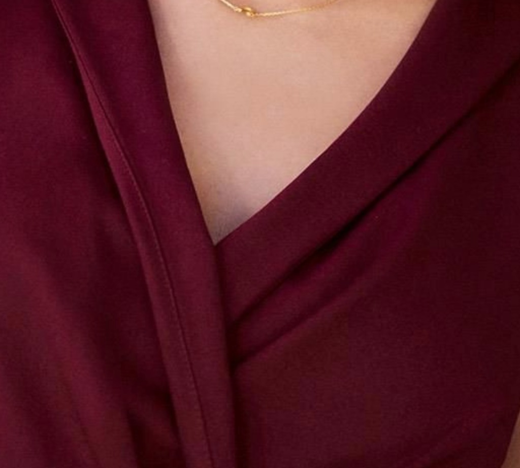 lipsy red wrap dress