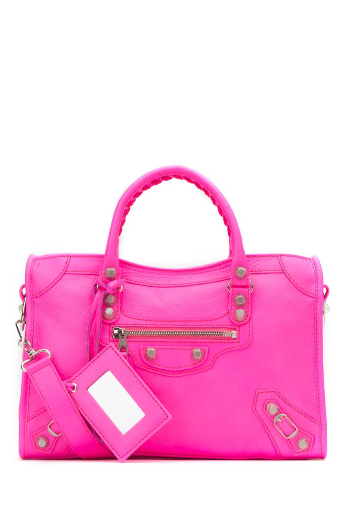neon pink balenciaga bag