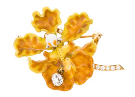 A Paulding Farnham for Tiffany & Co. orchid brooch, Price Realized $35,000