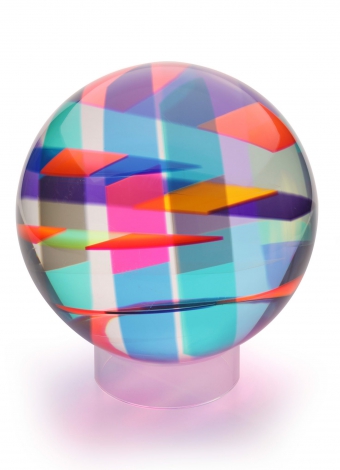 Vasa Lucite multi-toned sphere sculpture,11” $3,000-4,000