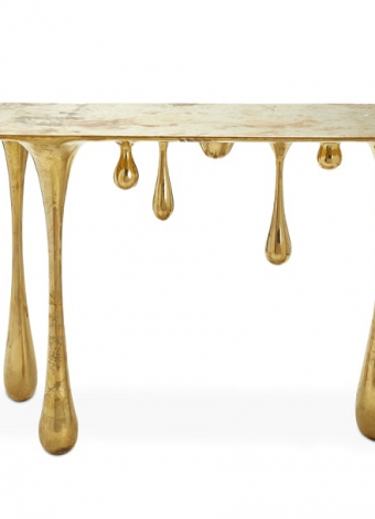 Lot 207: Dripping Brass Console Table, by Zhipeng Tan $2,000-3,000 $16,250