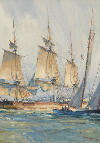 Lot 2021: Christopher Blossom (b. 1956), Winter Departure $11,875