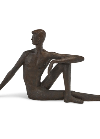 Lot 2086: Victor Salmones (1937-1989), Seated Figure with Turned Head. $1,000-2,000. Price realized: $8,750