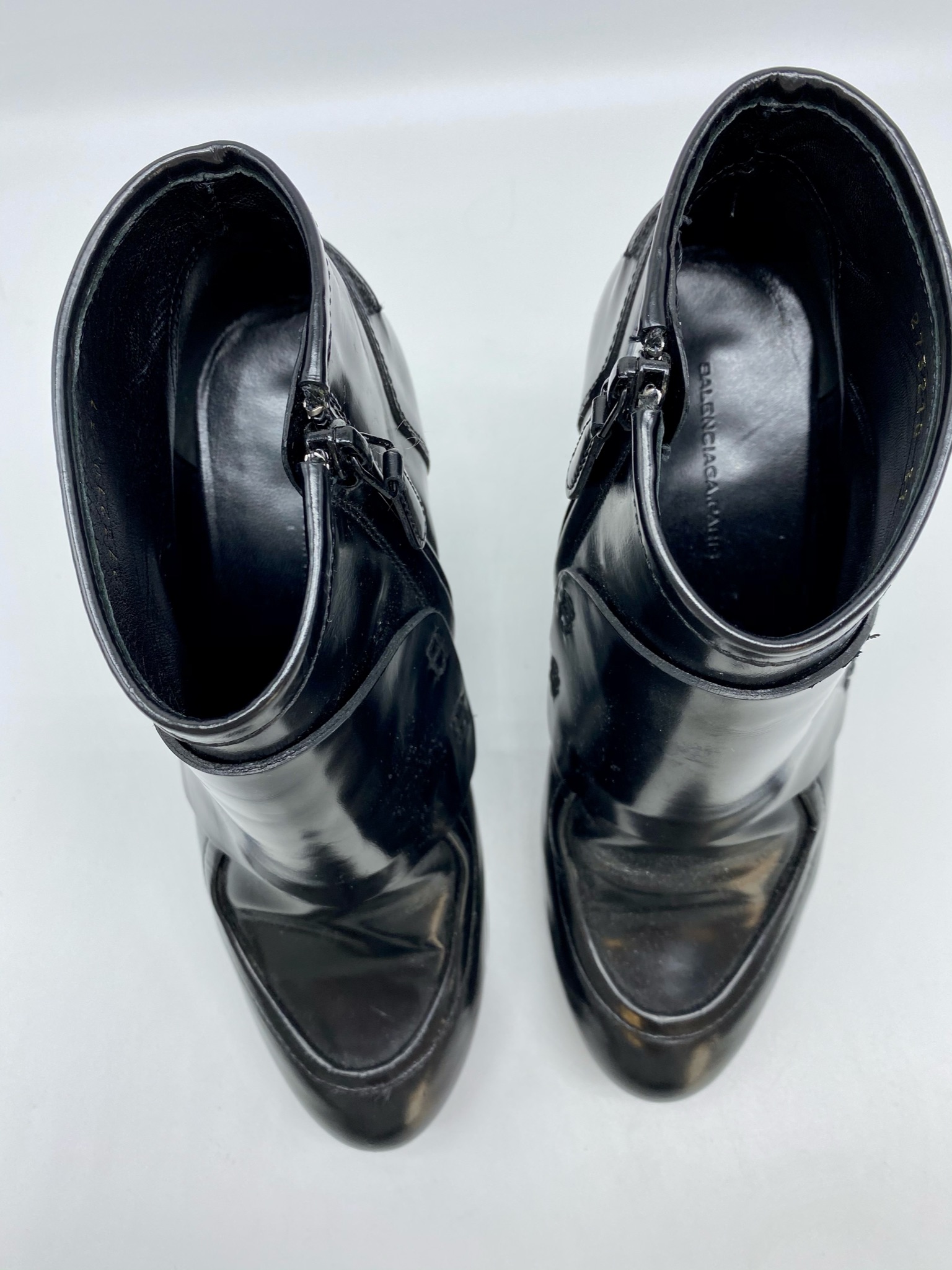 Black Platform Wedge "Shoetie" 37