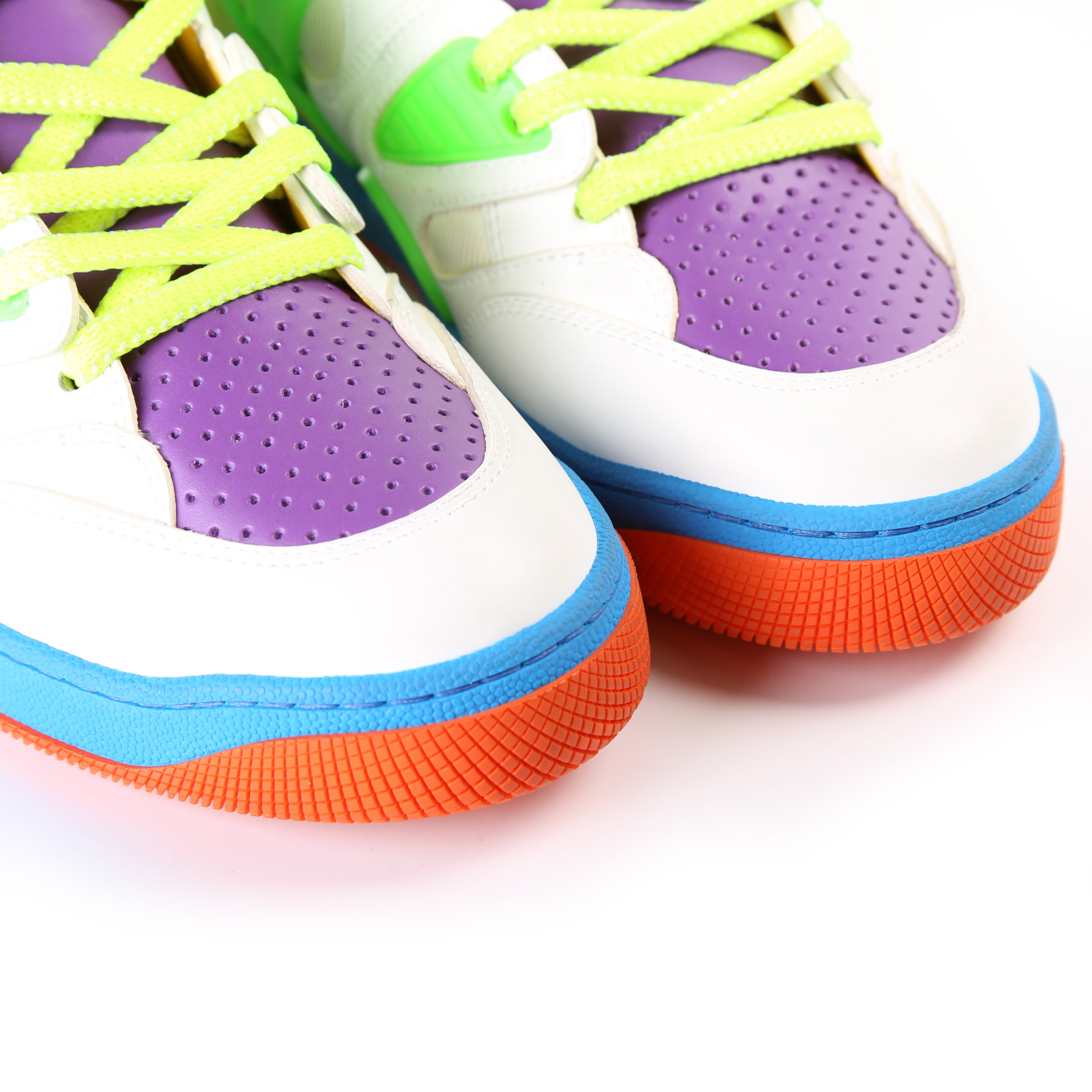 Gucci Women's Basket Neon Multicolor High-Top Sneakers Size EU 37.5