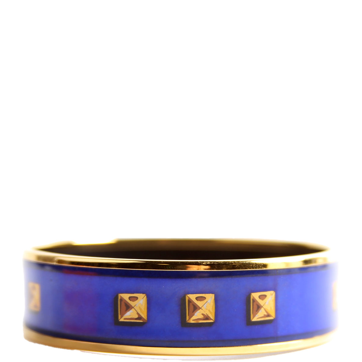 BRACELET: MEDOR PRINTED ENAMEL WIDE BANGLE
