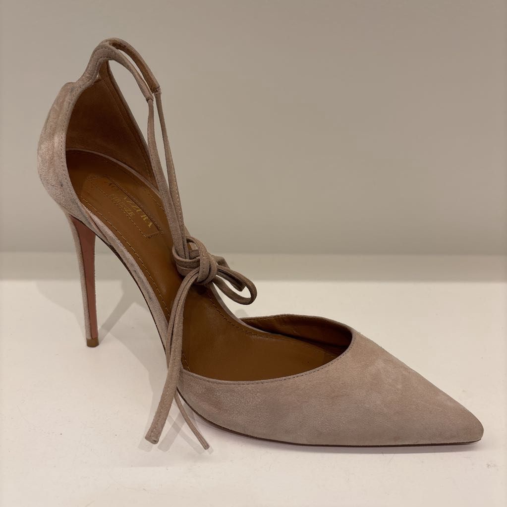Taupe  Suede Heel