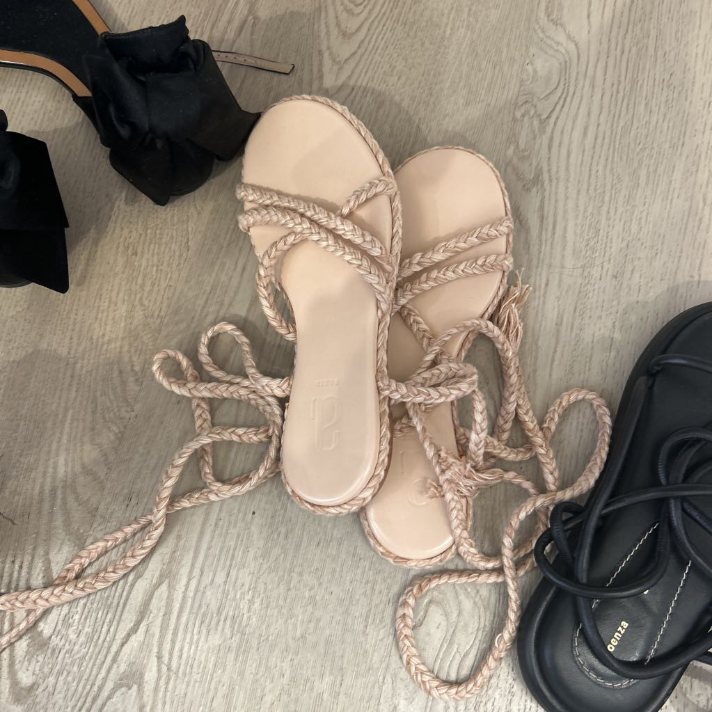 Antonia Rope Lace Up Sandals