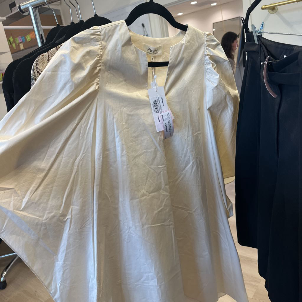 NWT Cream Cotton Mini Shift Dress
