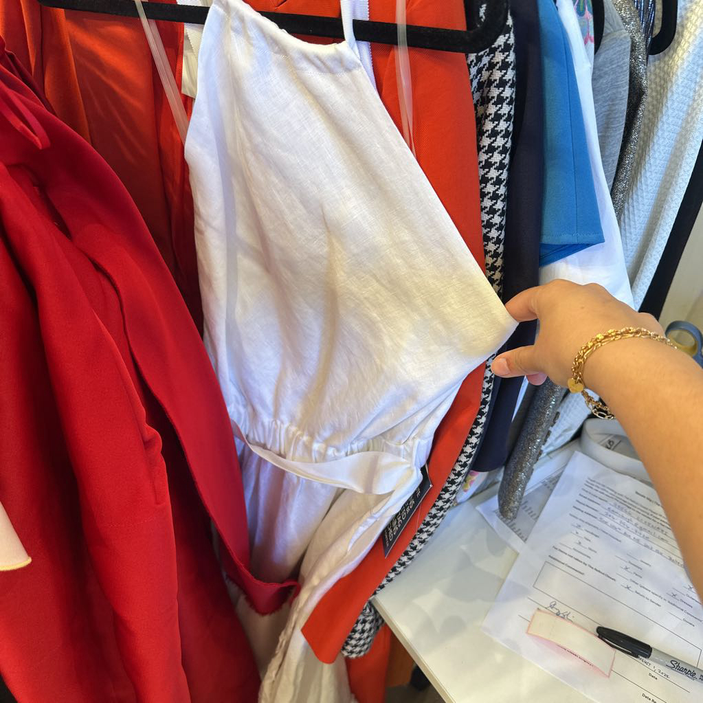 NWT White Linen Dress (595 Retail)