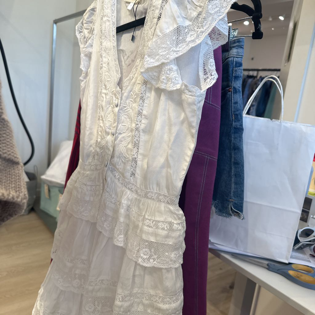 White Lace Mini Dress