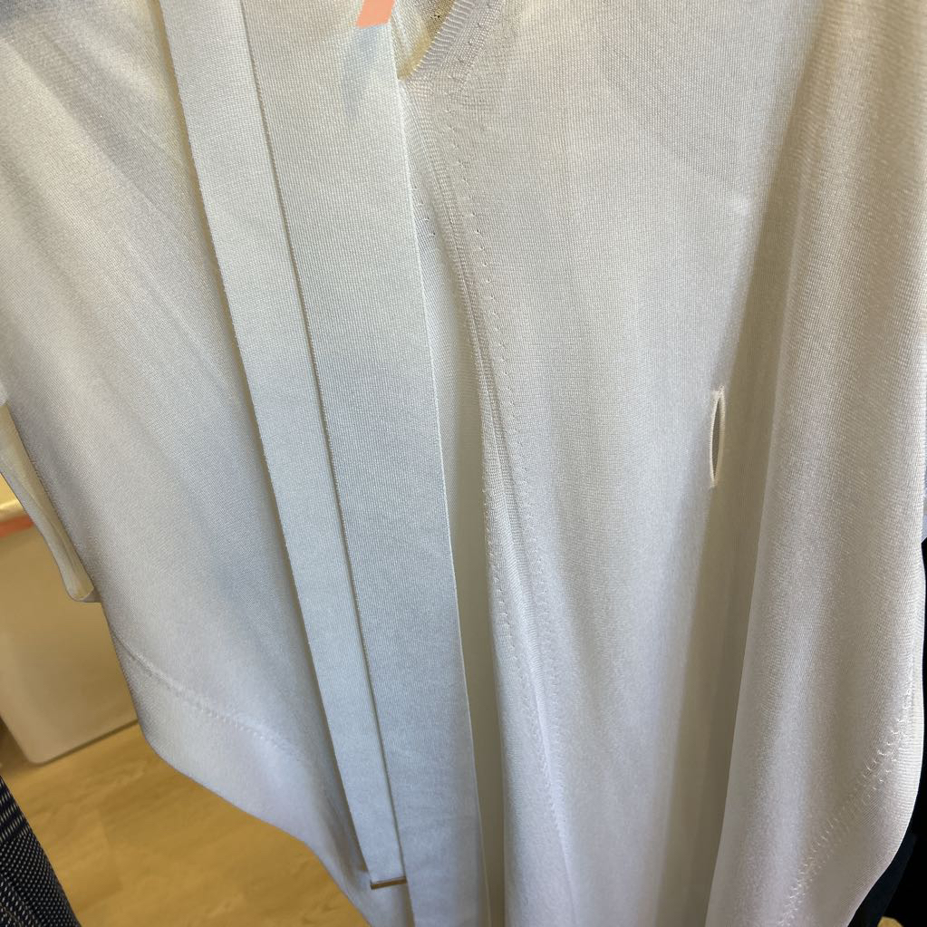 Carlisle NY White Poly Lined Caftan