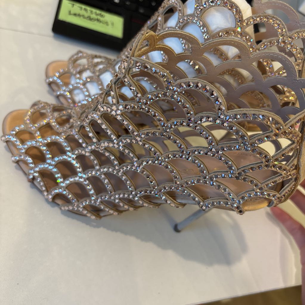 Mermaid Embellished Nude Heel (1895 EST RETAIL)