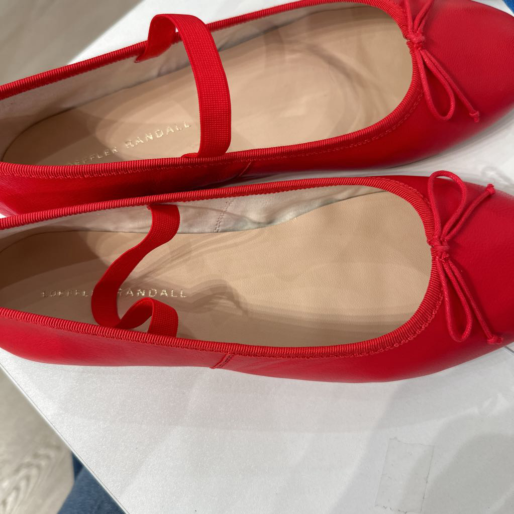Red Ballet Flats, 9.5