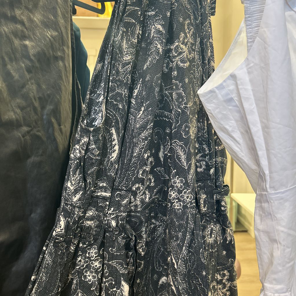 Ulla Johnson Black and White Halter Dress