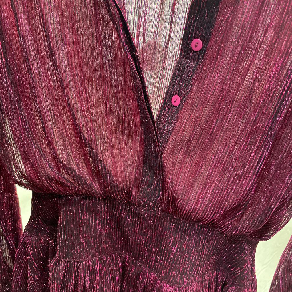 Maroon Lurex Dress