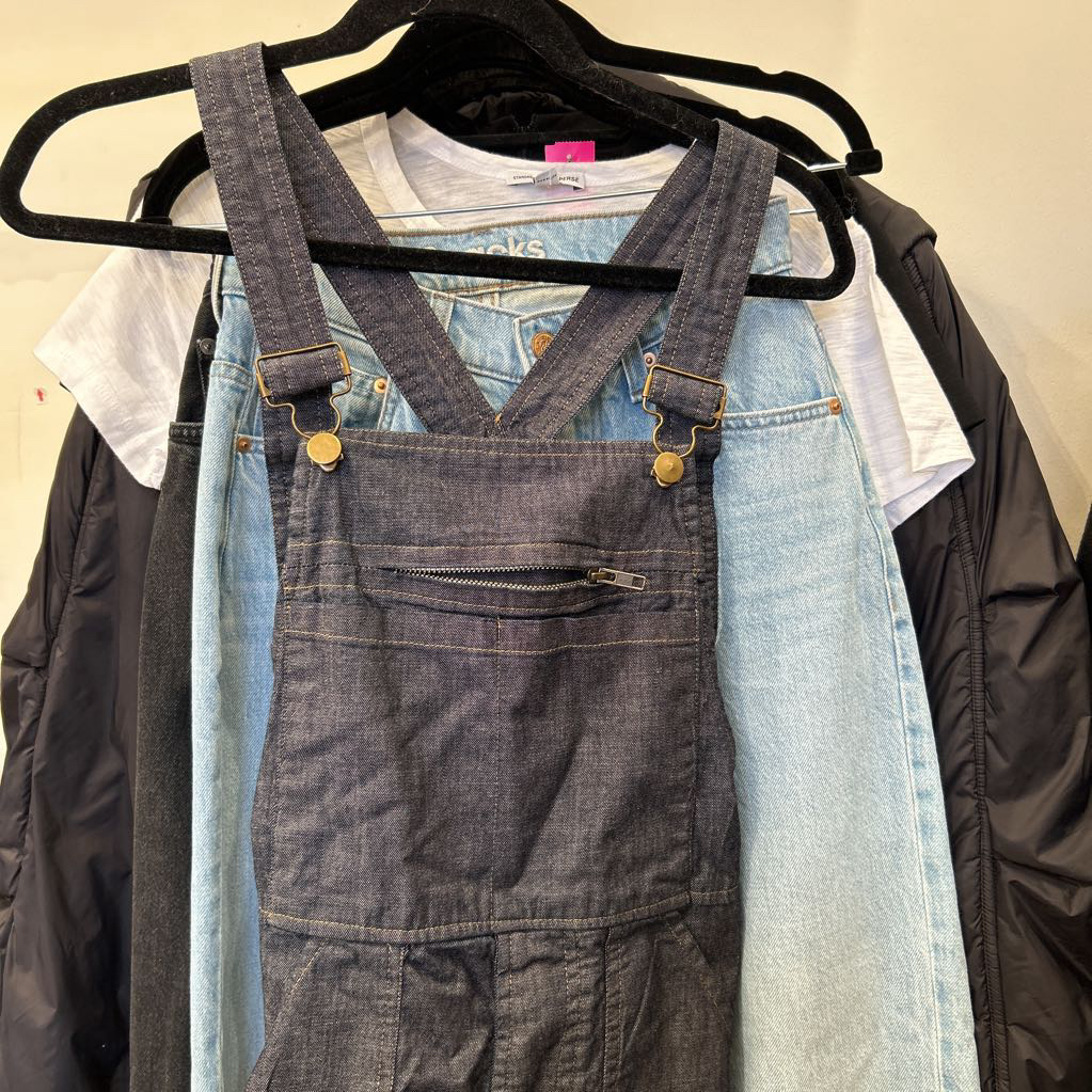 Denim Overall Front Pocket Jumpsuit