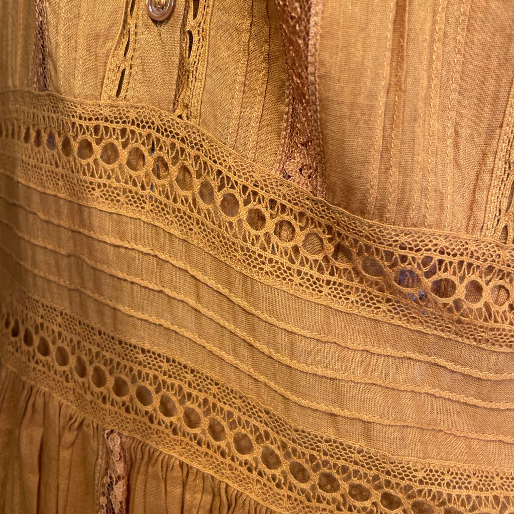 Bronze Cotton LS Dress (NWT)