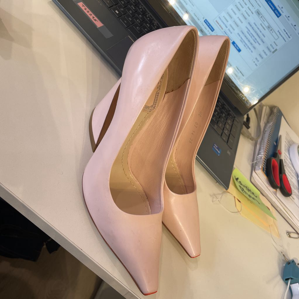 Christian Dior Pink Leather Pumps (AS IS), 35