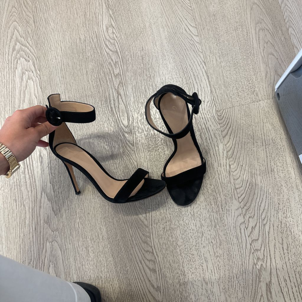 Black Ankle Strap Sandals