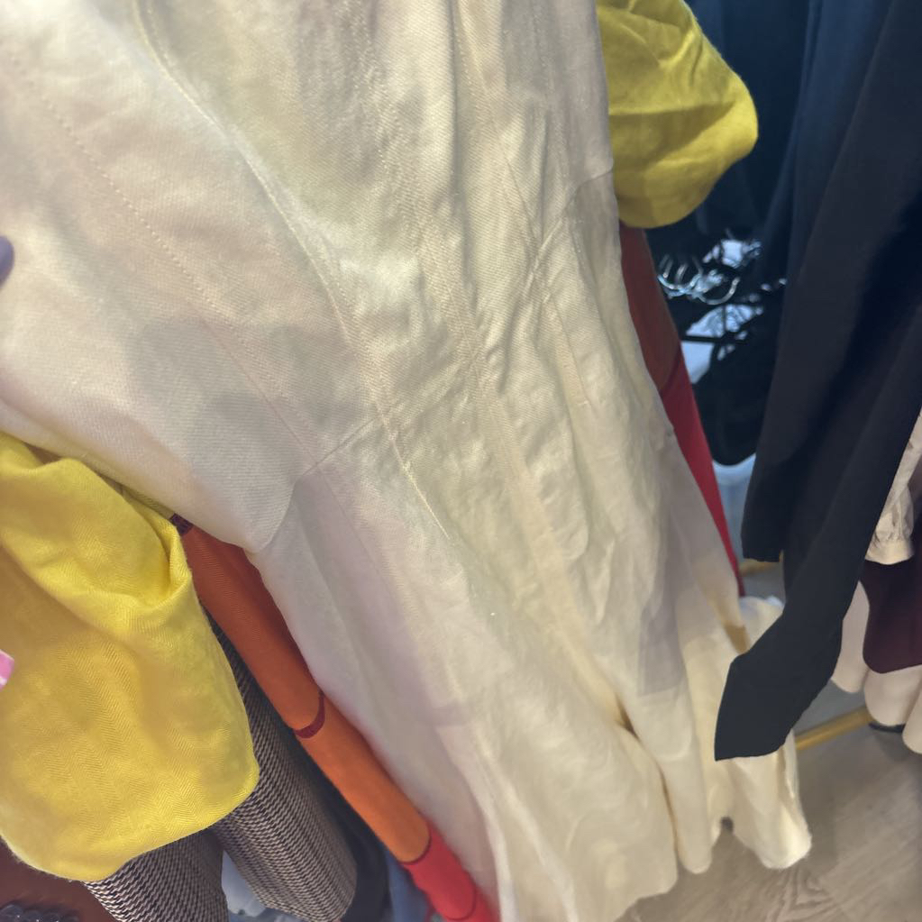 Cream Linen/Silk Gail Dress (NWT)