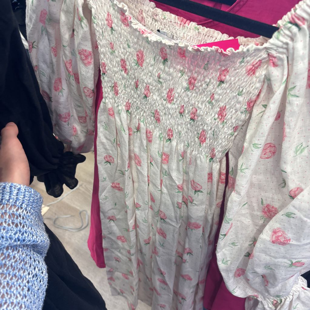 White Floral Dress
