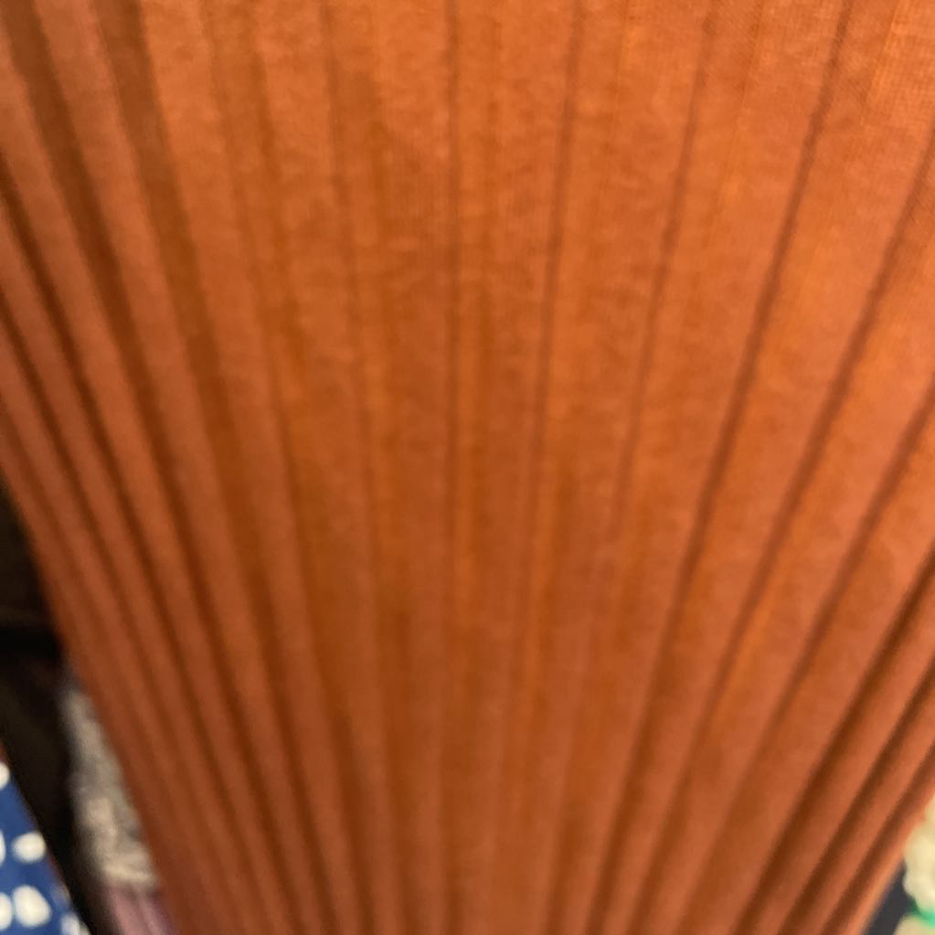 Brown Wool Ribbed Dress