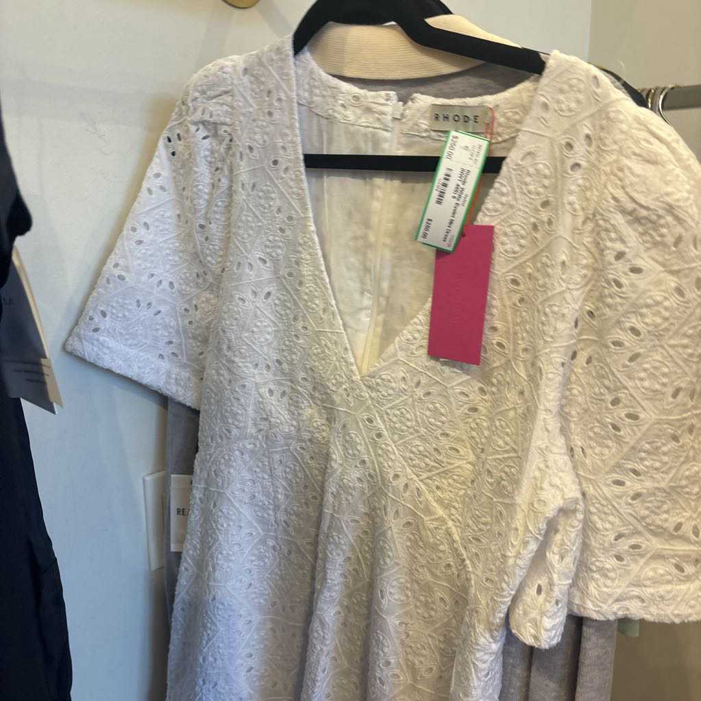 White Eyelet Mini Dress (NWT 465)