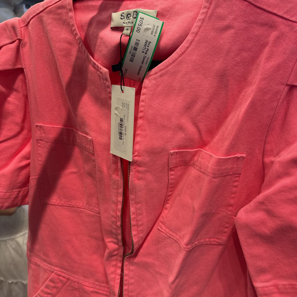 Pink Denim Jumpsuit (NWT)