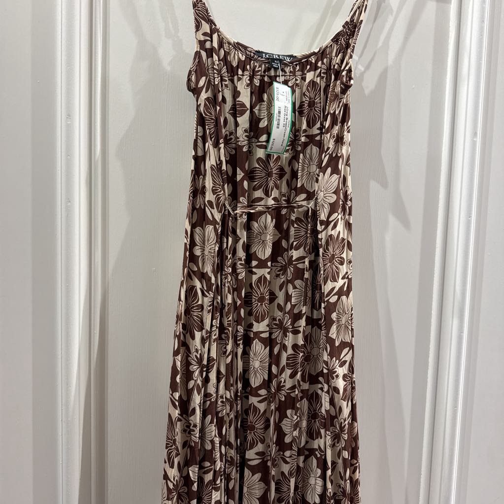 Brown/Cream Floral Print Dress