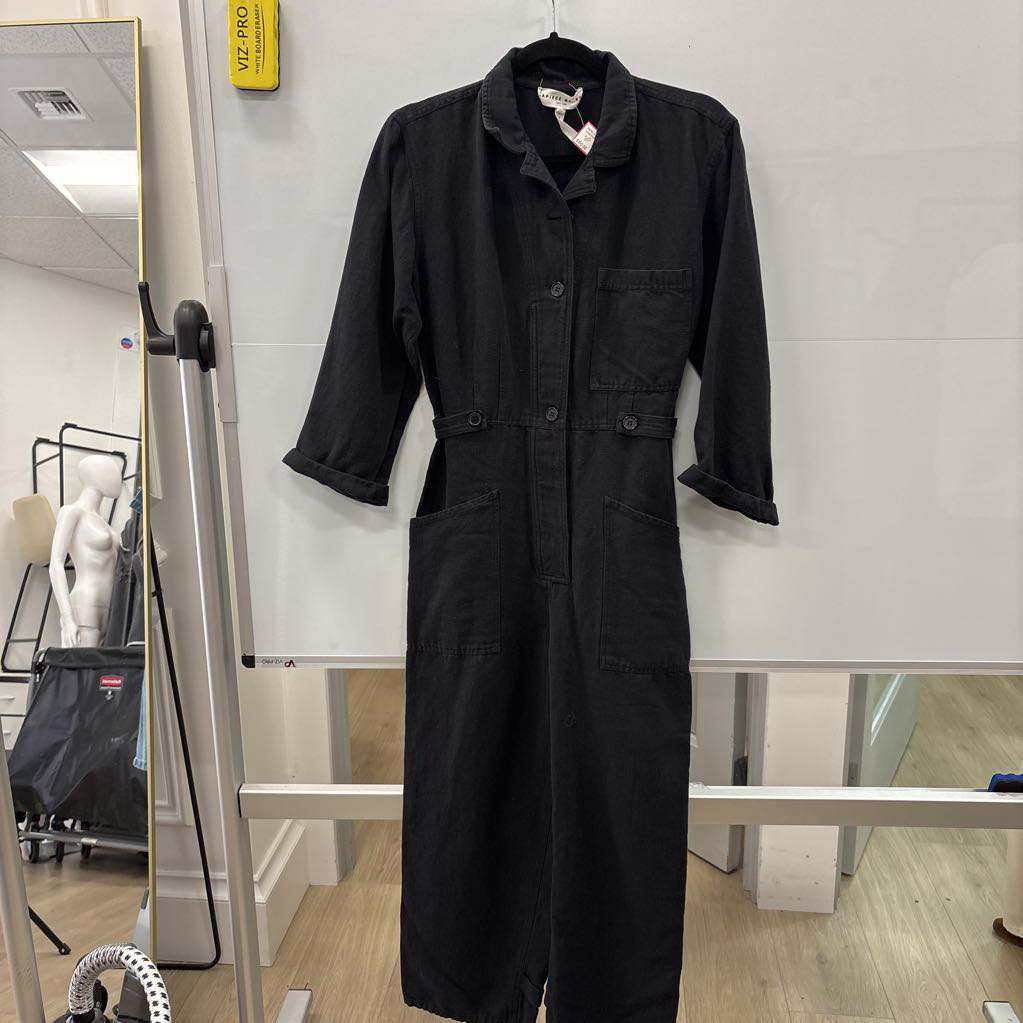 Black Cotton Jumpsuit