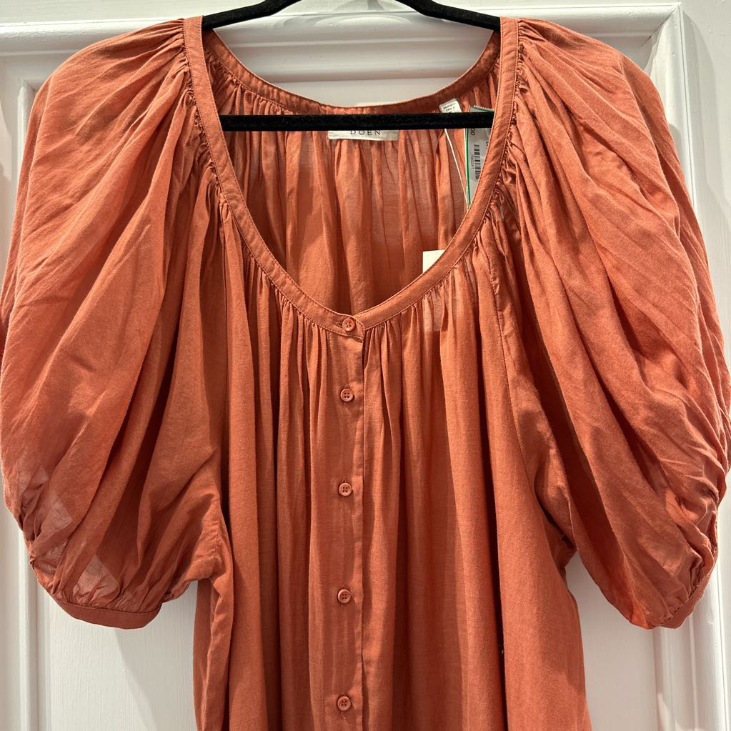 Terracotta Cotton Blend Dress