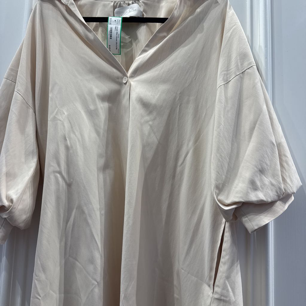 Cream Shirt Dress (As Is No Belt)