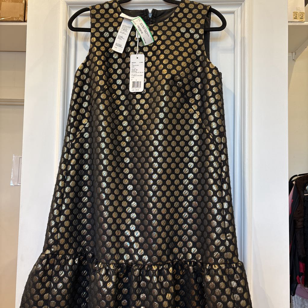 Black/Gold Pattern Dress (NWT 1490)