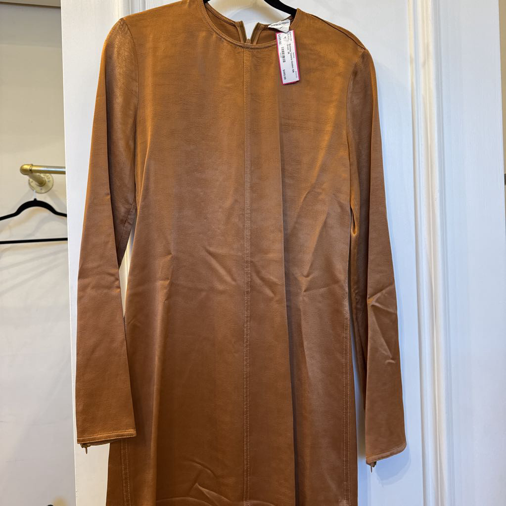 Golden Silk Dress